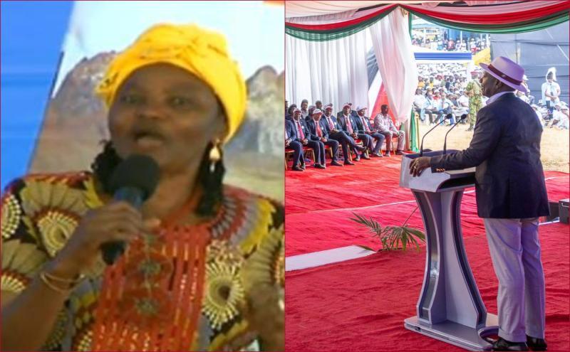 Nominated MP Dorothy Muthoni was heckled in Meru.